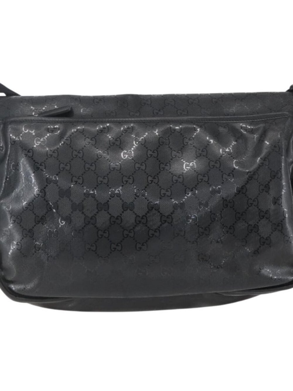 Authentic GUCCI GG implementation Bag Coated Canvas Black Silver 201725 - Picture 9 of 16